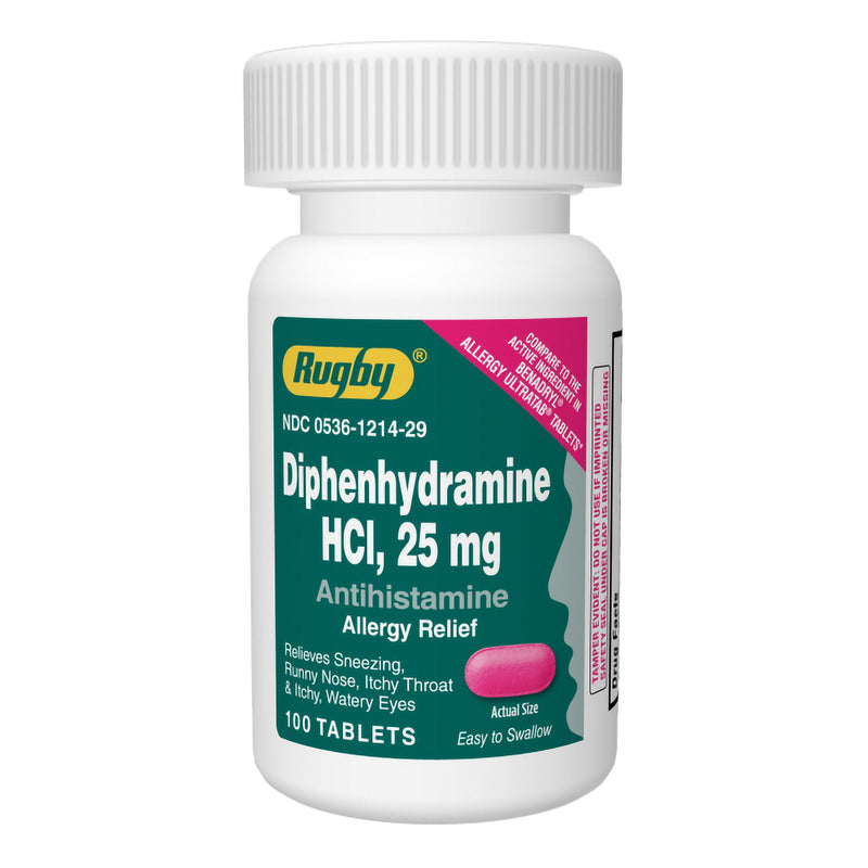 Rugby® Diphenhydramine Antihistamine Allergy Relief