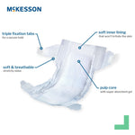 McKesson Baby Diaper, Size 2 for Babies weighing 2 to 18 lbs.