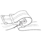 SkiL-Care™ Pinstripe Gait Belt with Metal Buckle, 60 Inch