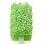 Toothette Plus Oral Swabsticks Foam Tip Untreated, 6-Inch Length, Green