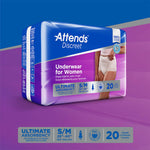 Attends® Discreet Women's Underwear, Level 5, Medium