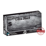 NitriDerm® Ultra Black Nitrile Exam Glove, Small, Black