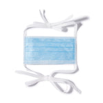 Surgical Mask Precept® FluidGard® 160 Anti-fog Foam ASTM Level 3 Tie Closure One Size Fits Most