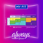 Always® Radiant Regular Pads, Size 1