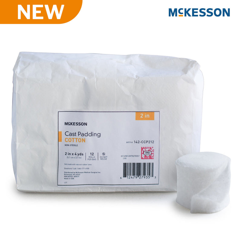 Cast Padding Undercast McKesson 2 Inch X 4 Yard Cotton NonSterile
