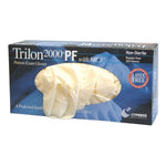 Trilon 2000® PF with MC3® Stretch Vinyl Exam Glove, Large, Ivory