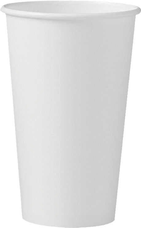Drinking Cup Solo® 16 oz. Paper White Disposable