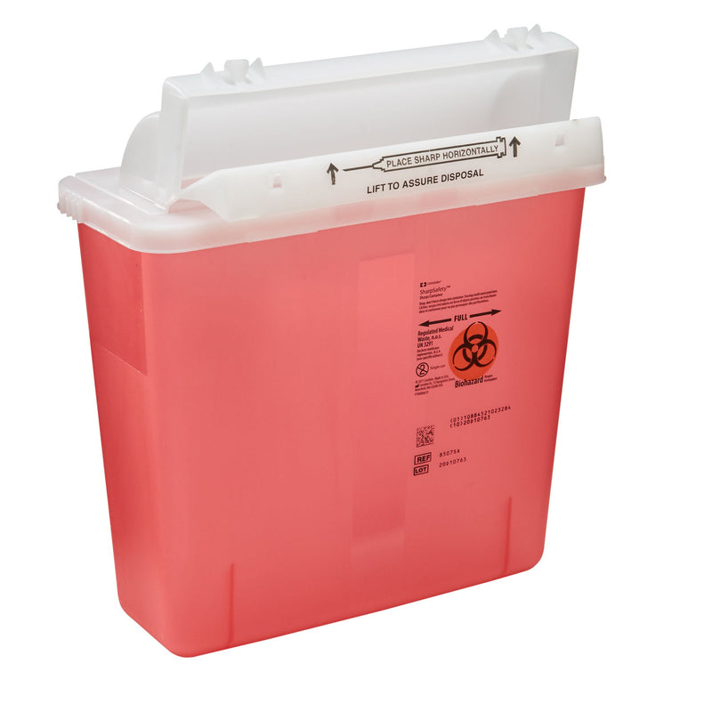 SharpStar™ In-Room™ Sharps Container, 1.25 Gallon, 12.5 x 5.5 x 10.75 Inch