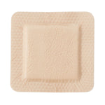 McKesson Silicone Adhesive with Border Silicone Foam Dressing, 4 x 4 Inch