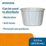McKesson White Paper Soufflé Cup, 3.5-ounce Capacity