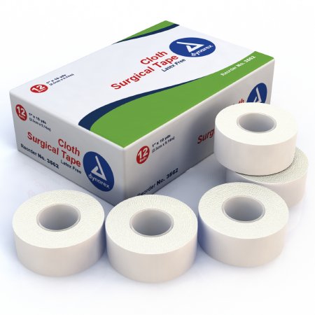 Medical Tape Dynarex® White 1 Inch X 10 Yard Cloth NonSterile
