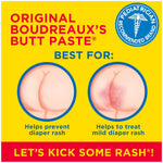 Boudreaux's Original Butt Paste Diaper Rash Treatment, 16% Zinc Oxide, 4 oz Tube