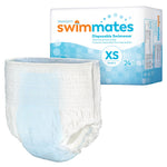 Bowel Containment Swim Brief Tranquility® Swimmates™ Pull On with Tear Away Seams Adult X-Small Unisex Disposable Moderate Absorbency