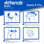Attends® Extra Heavy Incontinence Brief, Heavy Absorbency, Medium