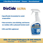 DisCide® Ultra Quaternary Based Surface Disinfectant Cleaner, 1 quart