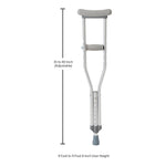 McKesson Underarm Crutches for Children 4' – 4'6"