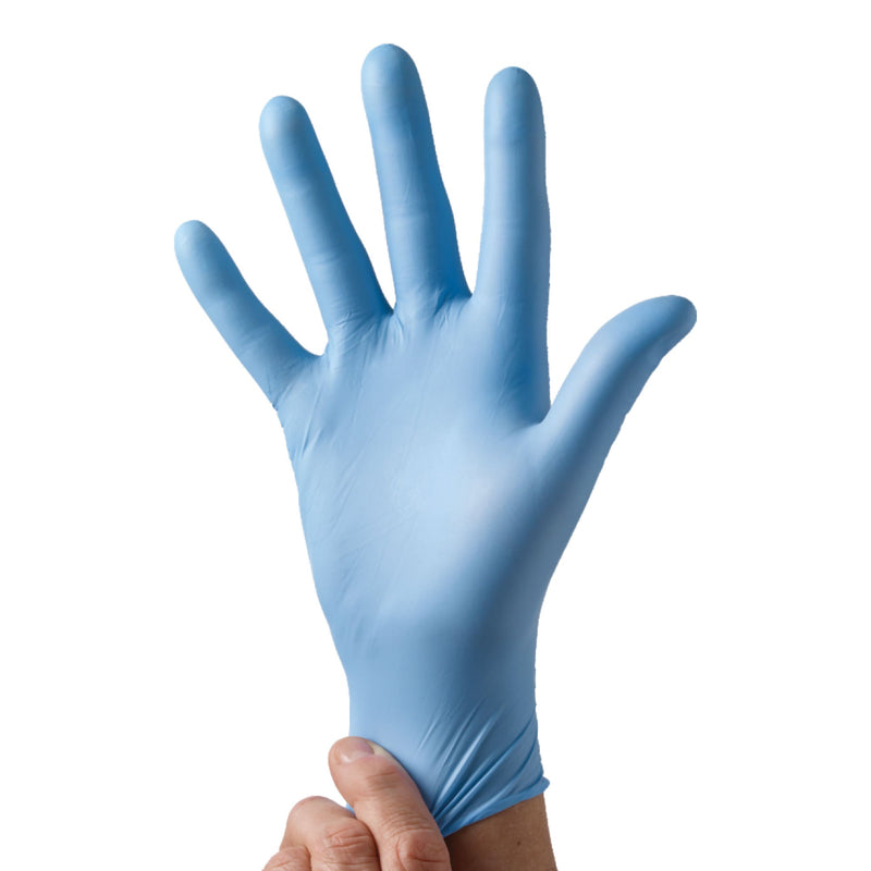 McKesson Confiderm® 2.8C Nitrile Exam Gloves, Extra Small, Ocean Blue