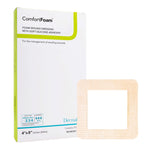 ComfortFoam™ Border Foam Wound Dressing with Silicone Adhesive, 10.2 x 20.4 cm