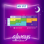 Always® Radiant Overnight Pads, Size 4