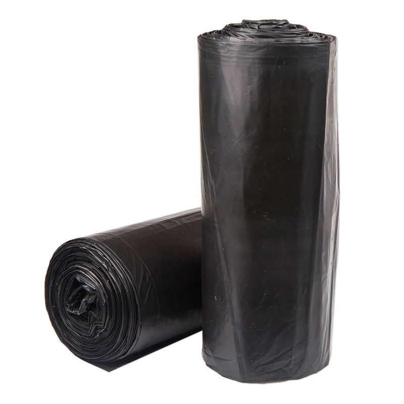 McKesson Extra Heavy Duty Plus Trash Can Liners, Black, 45-gallon Capacity