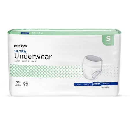 Unisex Adult Absorbent Underwear McKesson Ultra Pull On with Tear Away Seams 2X-Large Disposable Heavy Absorbency