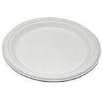 Plate Medd Max Molded Fiber White Single Use