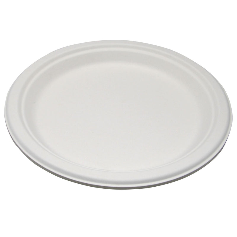 Plate Medd Max Molded Fiber White Single Use