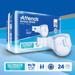Attends® Stretch Briefs, Medium / Regular