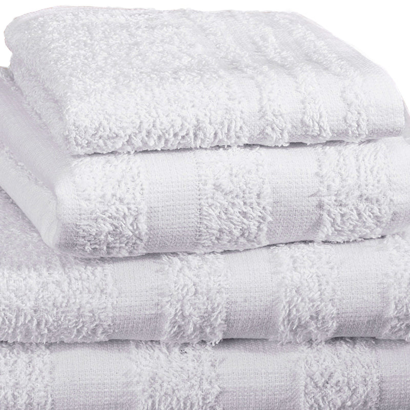 Merit™ Trio Cotton Washcloth, White, 12 x 12 Inch