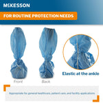 Boot Cover McKesson One Size Fits Most Knee High Nonskid Sole Blue NonSterile