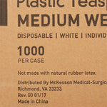 McKesson Polypropylene Spoon, White