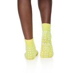 Pillow Paws® Risk Alert® Terries™ Slipper Socks, Extra Large, Pale Yellow