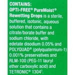 Opti-Free® Puremoist® Citrate Buffer / Sodium Chloride Rewetting Drops