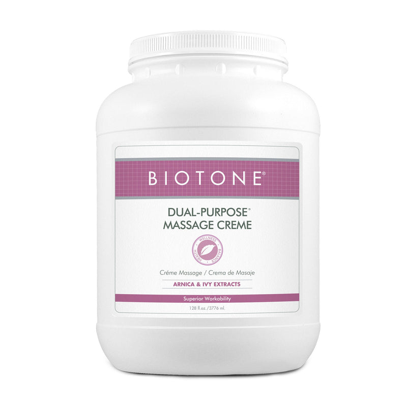 Biotone® Dual-Purpose Massage Crème with Arnica and Ivy Extracts, 1-gallon Jar
