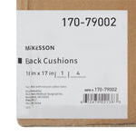 McKesson Back Support Cushion, 18 x 17 Inch, Black