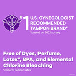 Tampax® Radiant Tampons Regular Absorbency Unscented