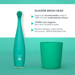 ISSA™ baby Soft Silicone Sonic Toothbrush, Kiwi Green Panda