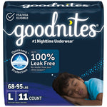 GoodNites® Night Time Underwear, Large for Boys weighing 68 – 95 lbs.