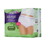 Female Adult Absorbent Underwear Always® Discreet Pull On with Tear Away Seams Small / Medium Disposable Heavy Absorbency