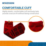 McKesson Slipper Socks, Double Tread, Extra Large, Red