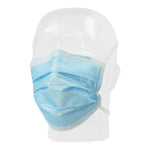 Surgical Mask Precept® FluidGard® 160 Anti-fog Foam ASTM Level 3 Tie Closure One Size Fits Most