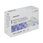 Water Resistant Medical Tape McKesson Transparent 1/2 Inch X 10 Yard Plastic NonSterile