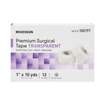 Water Resistant Medical Tape McKesson Transparent 1 Inch X 10 Yard Plastic NonSterile