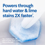 Toilet Bowl Cleaner Disinfecting Refill Pads Clorox® Blue / White, 3 Inch, Sponge Head