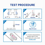 Respiratory Test Kit Tyfast Flu A/B & COVID-19 At Home Multiplex Rapid Test 1 Test per Kit