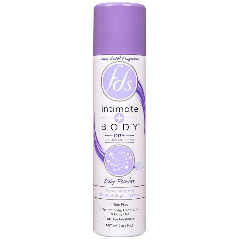 Deodorant FDS® Intimate+Body Aerosol Spray 2 oz. Baby Fresh Scent