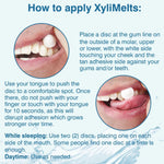 OraCoat XyliMelts Stick-On Melts for Moisturizing, Mild Mint