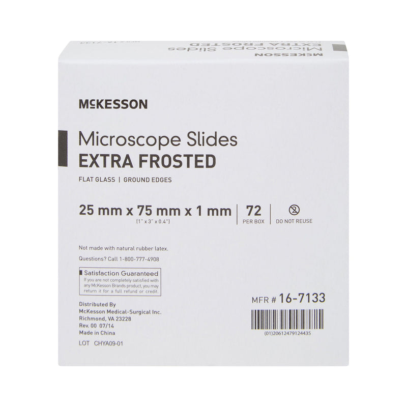 McKesson Glass Microscope Slide, 1 x 3 Inch x 1 mm
