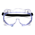 Protective Goggles Pyramex® Fit Over Uncoated Clear Tint Polycarbonate Lens Clear Frame Elastic Strap One Size Fits Most