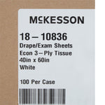 McKesson Nonsterile Physical Exam Drape, 40 x 60 Inch